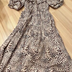 Leopard Print Maxi Dress
